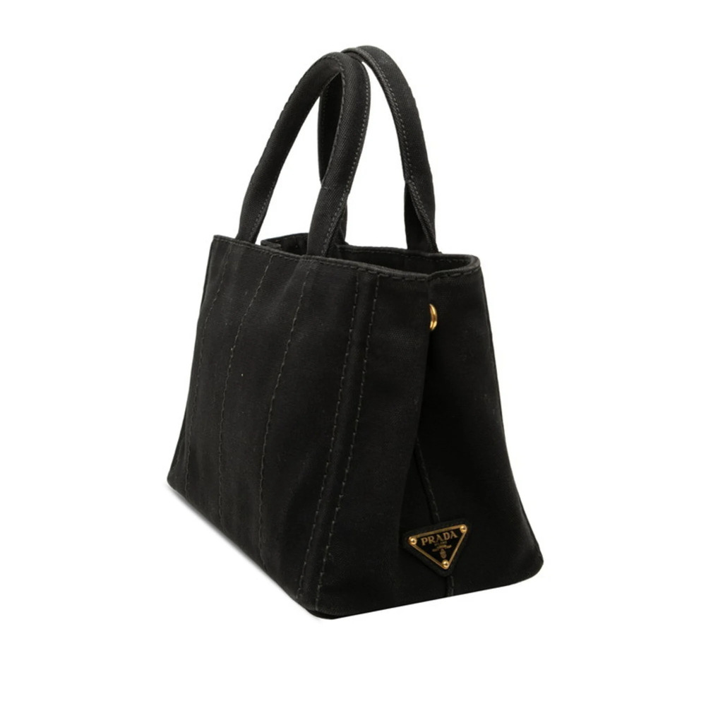 PRADA Black Canvas Shoulder Bag - Picture 2 of 6